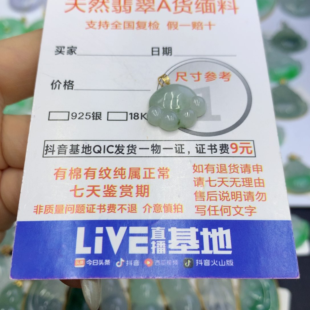 翡翠颈饰未镶嵌翡翠