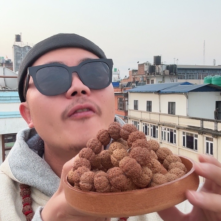 金刚菩提手串国宝熊猫菠萝蜜21毫米银标