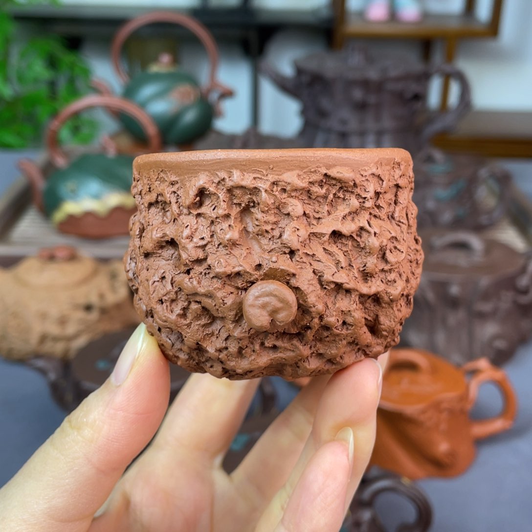 紫砂茶杯全手工工艺品