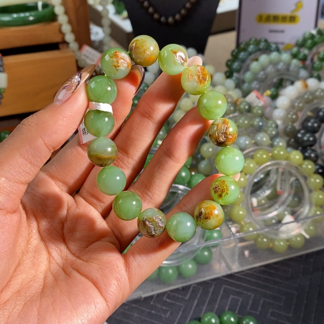 和田玉未镶嵌手链