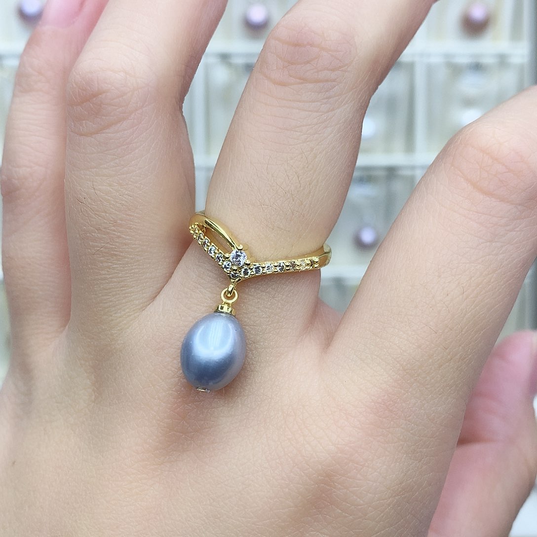 淡水珍珠吊坠(赠链)合金