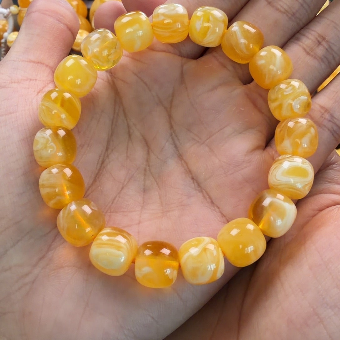 琥珀未镶嵌珠宝奇石12mm同料