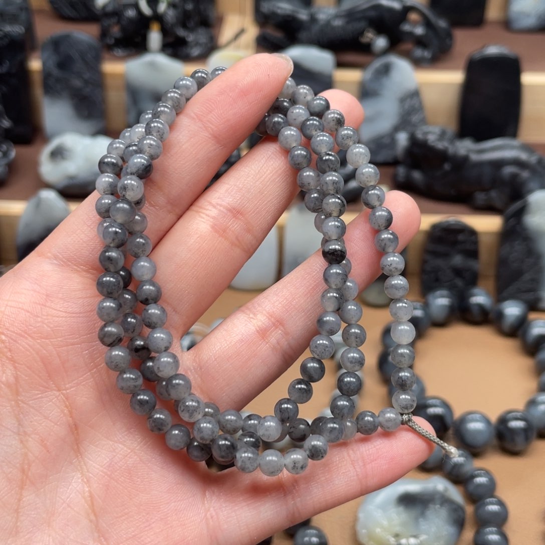 和田玉手链未镶嵌珂*