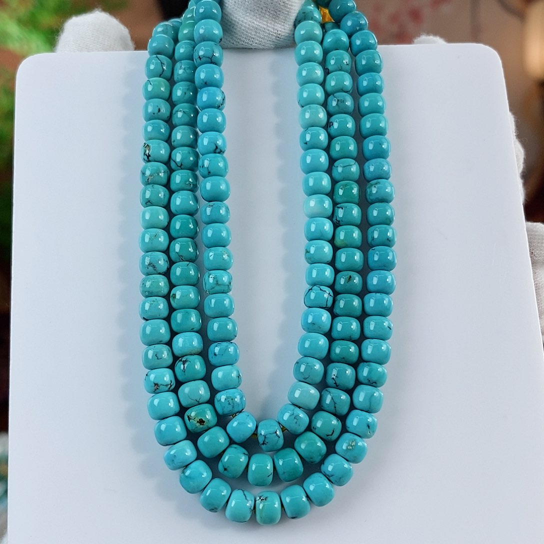 绿松石珠宝奇石未镶嵌5mm+