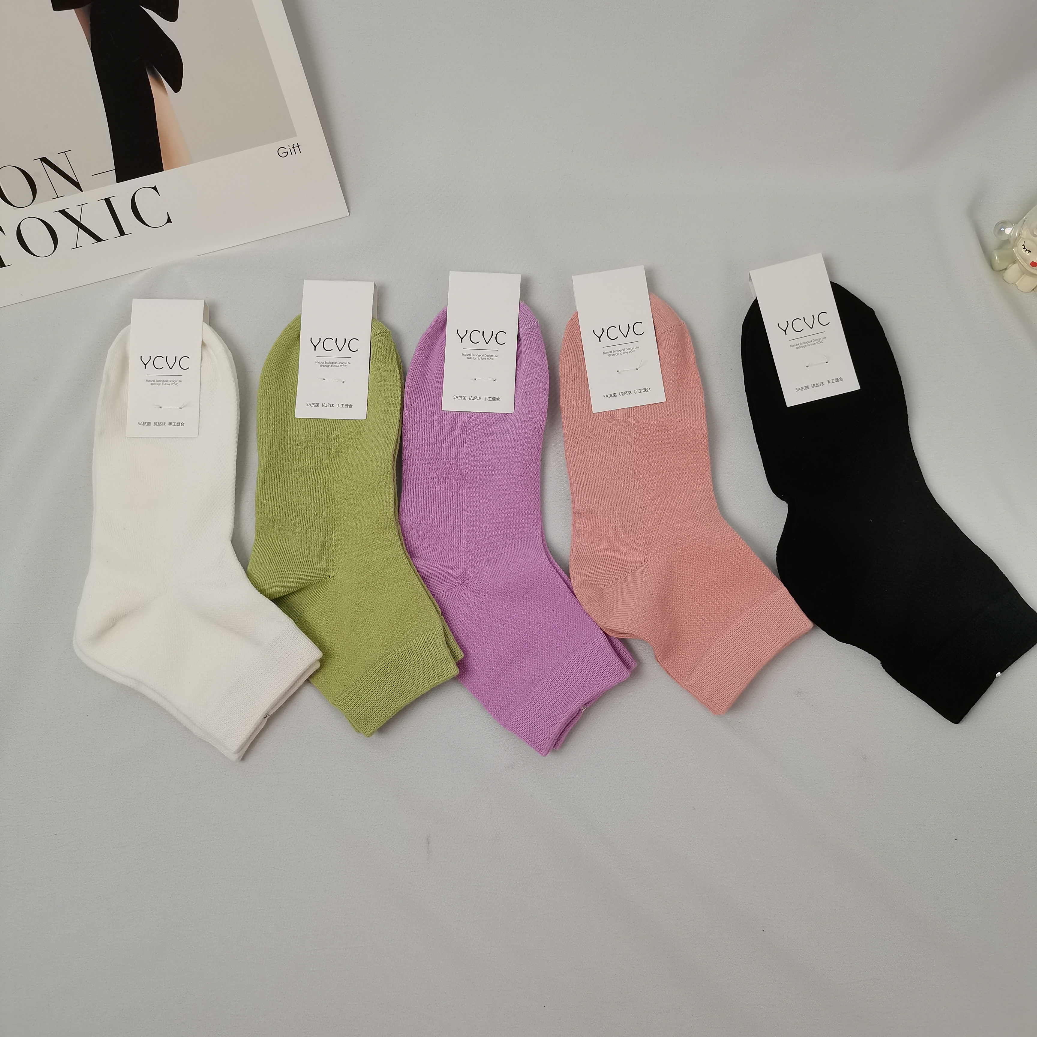 008女士精梳棉中筒袜休闲百搭