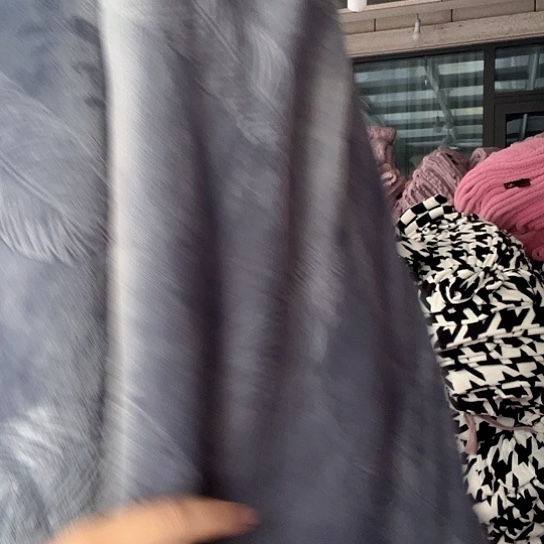 羊驼毛蓝色羽毛双层毯200×230