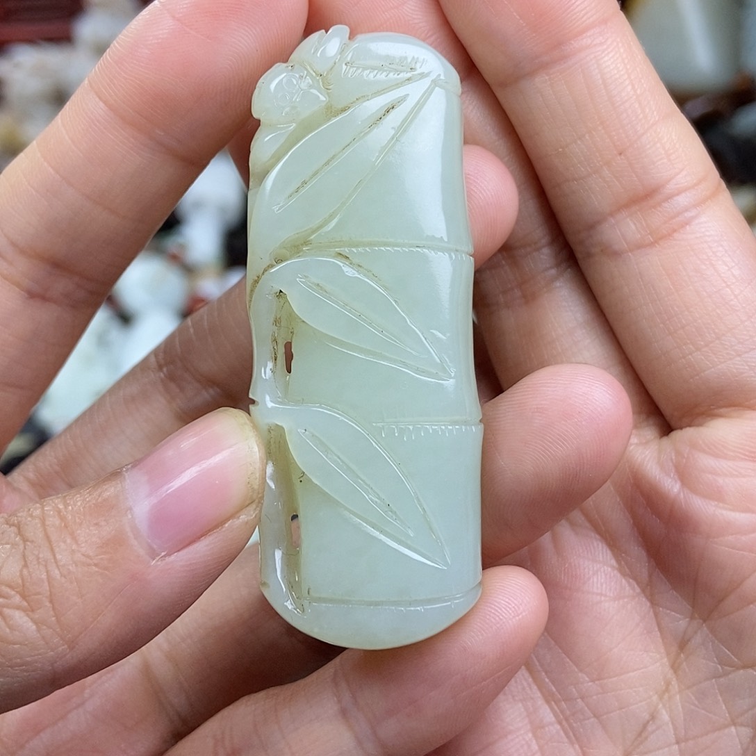 和田玉未镶嵌挂件