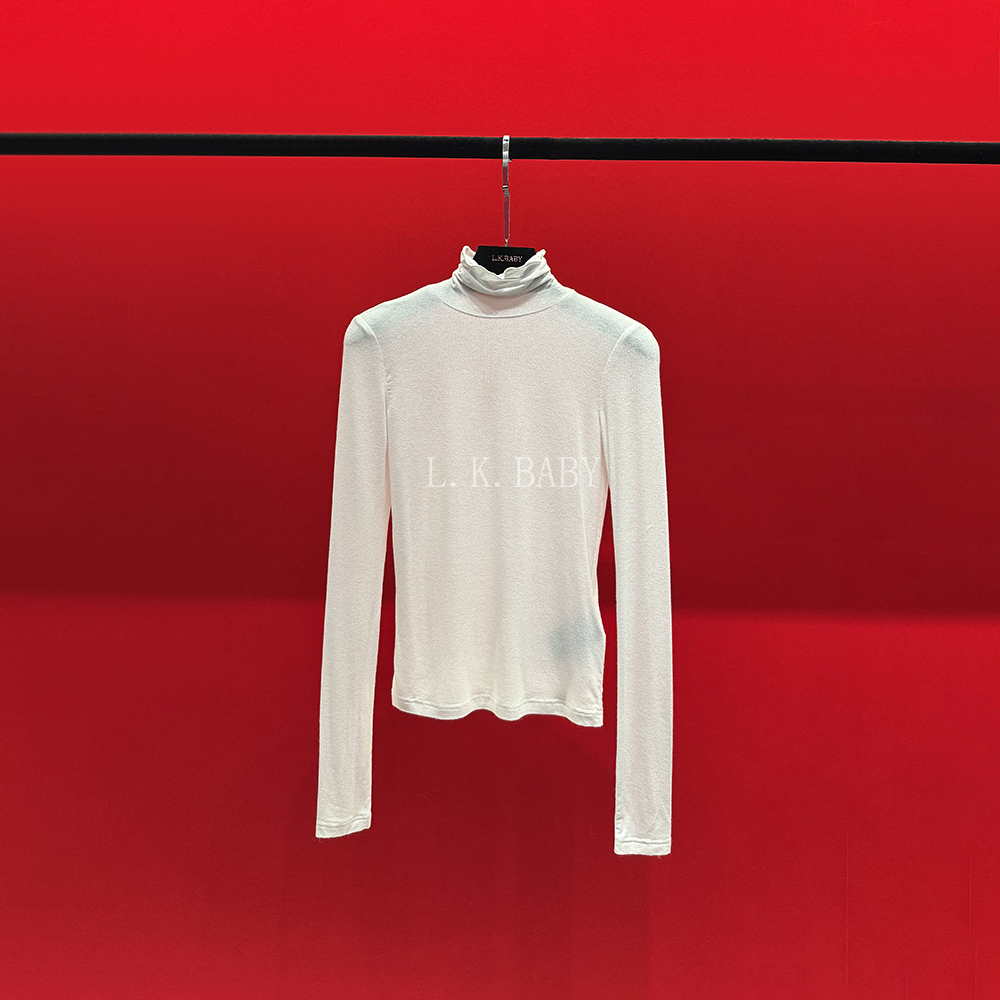 【L.K.BABY】  时尚高级感气质百搭软糯针织修身长袖高领衫
