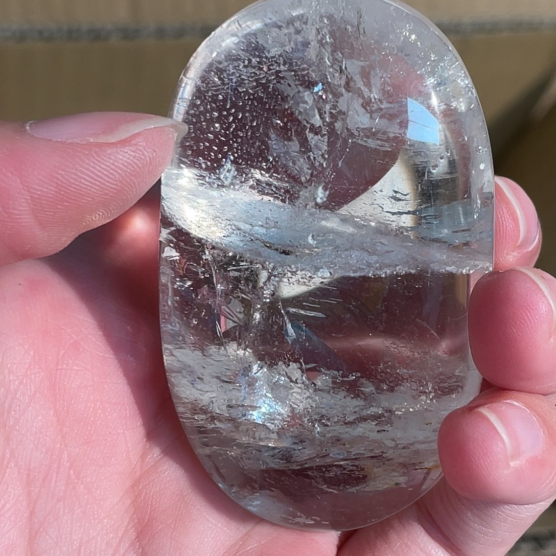 水晶未镶嵌手链白水晶充电宝 38号
