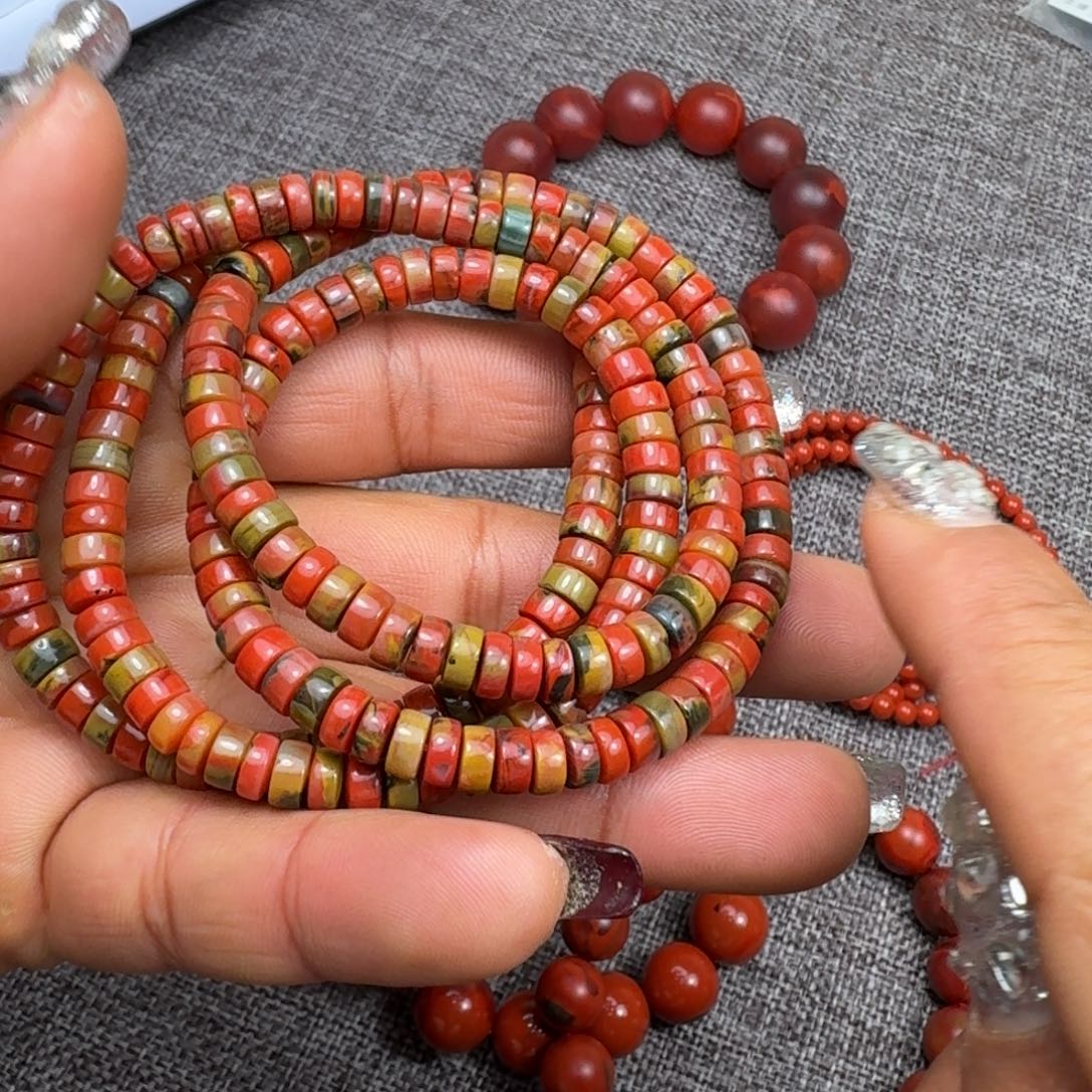 南红玛瑙未镶嵌手链