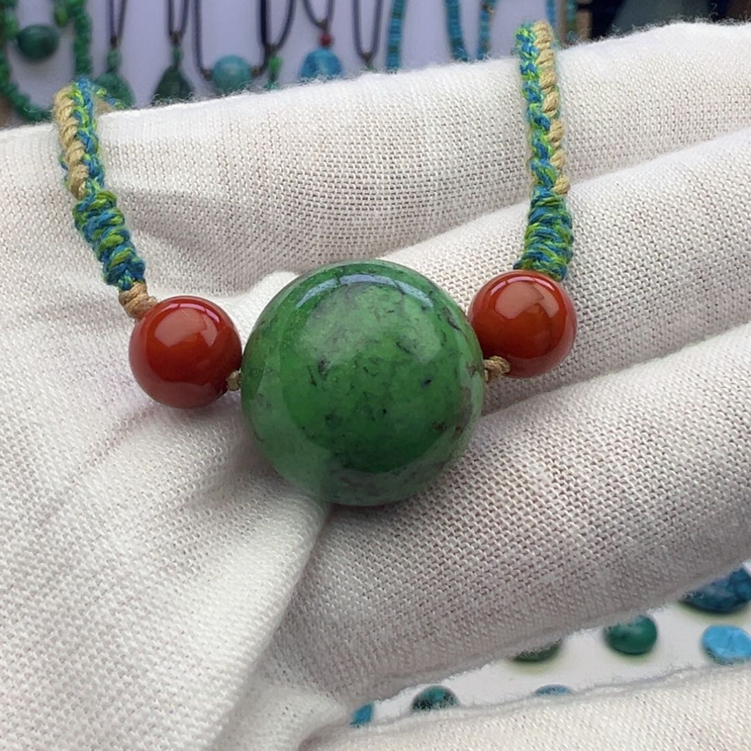 菜籽黄、圆珠锁骨链L