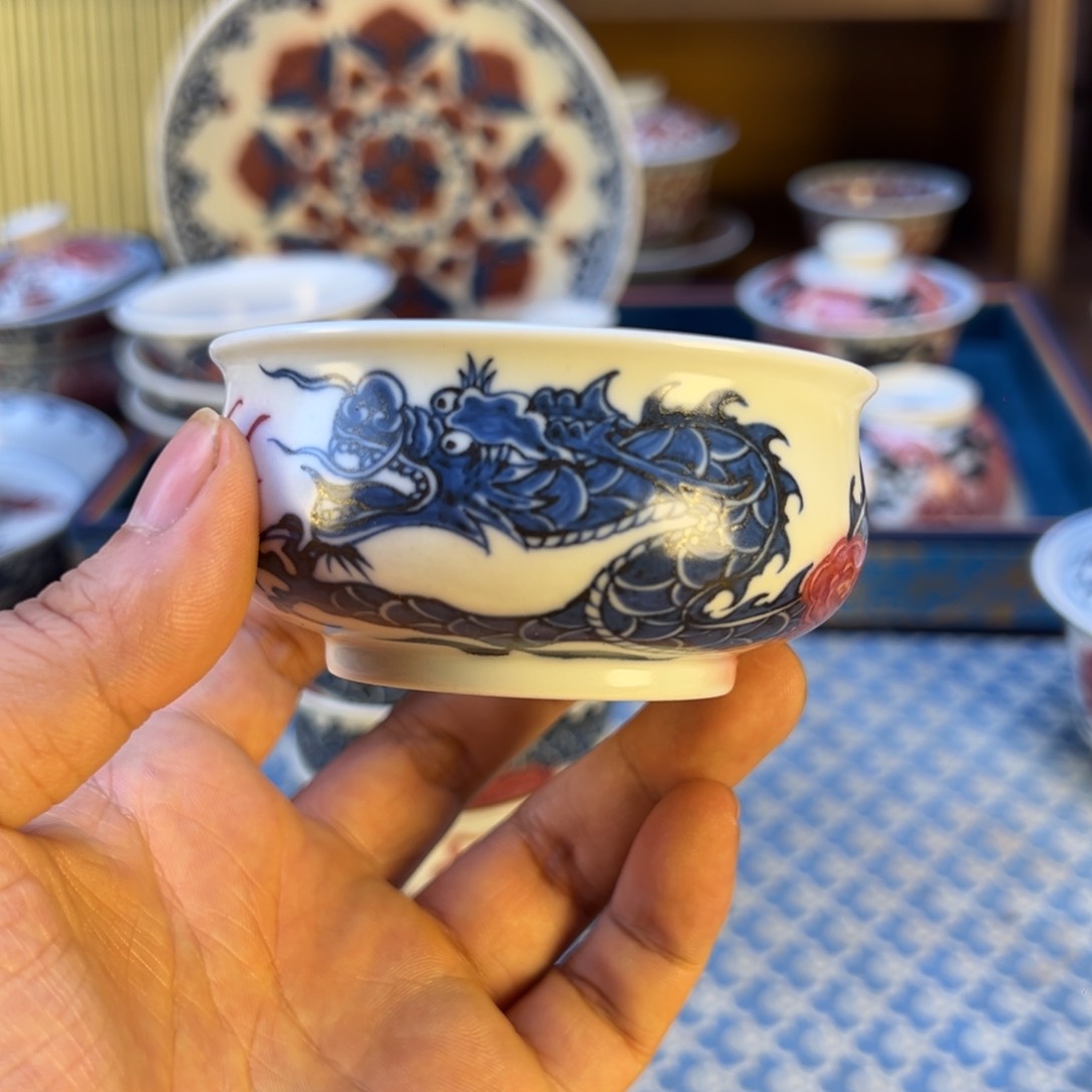 摆件新年快乐茶器百宝箱