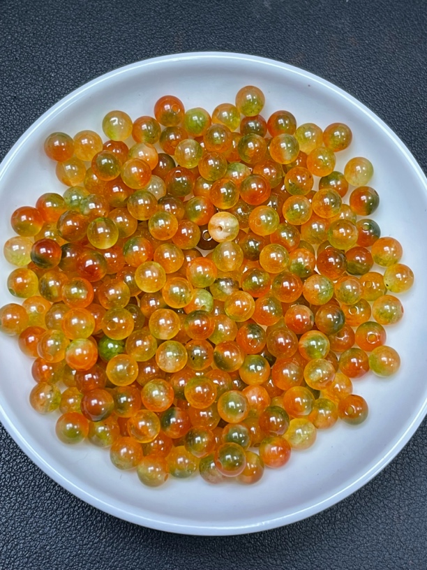 天然珠宝玉石 七彩盐源散珠Y1933  10MM  25颗（赠弹力绳）