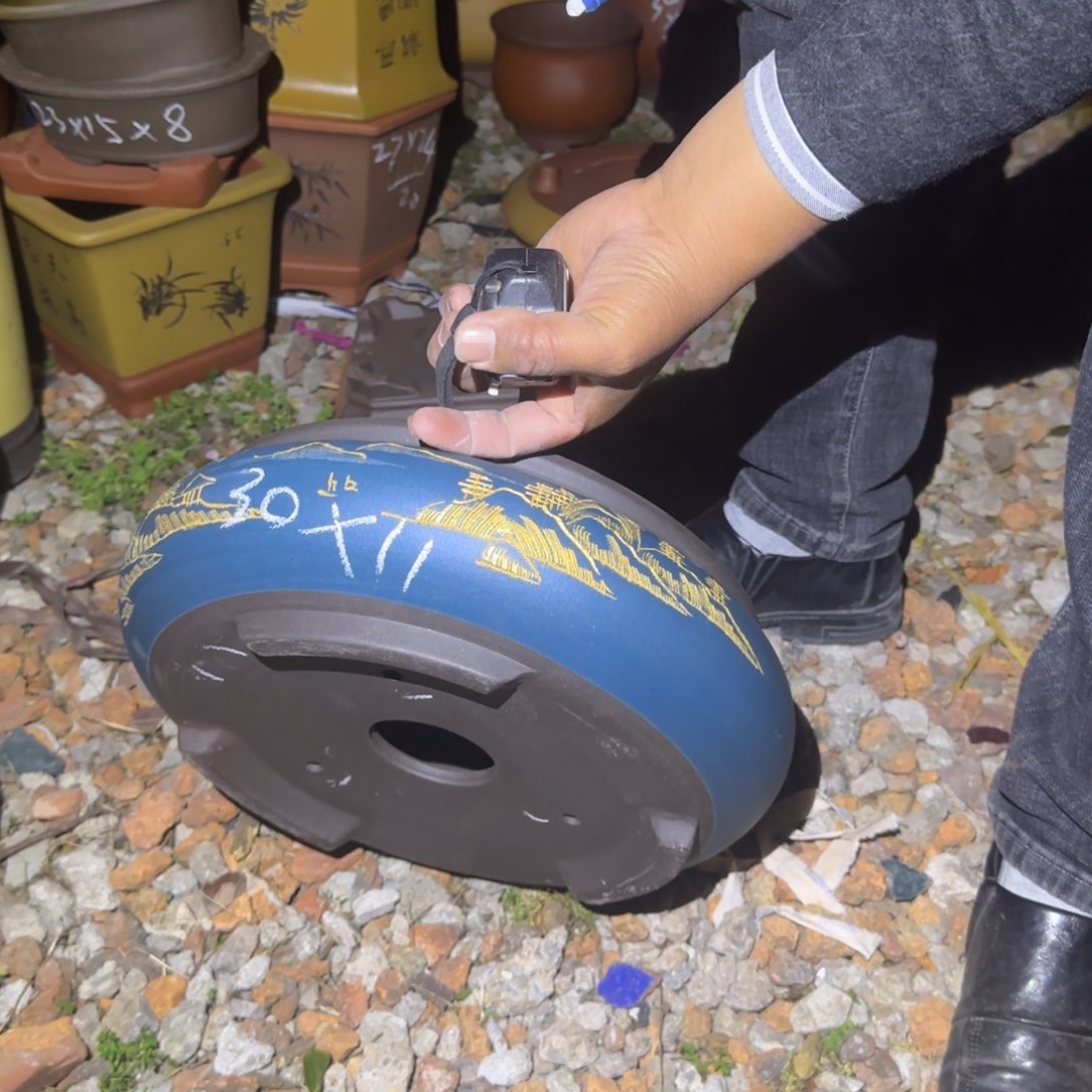 紫砂花盆盆景盆栽