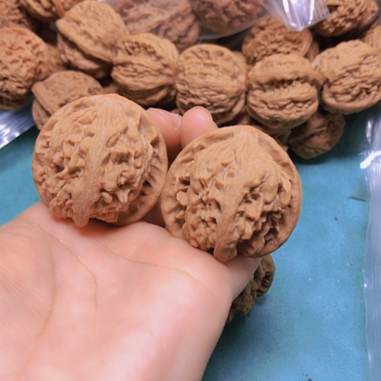 【闪购商品】把件核桃40小众十方修尖