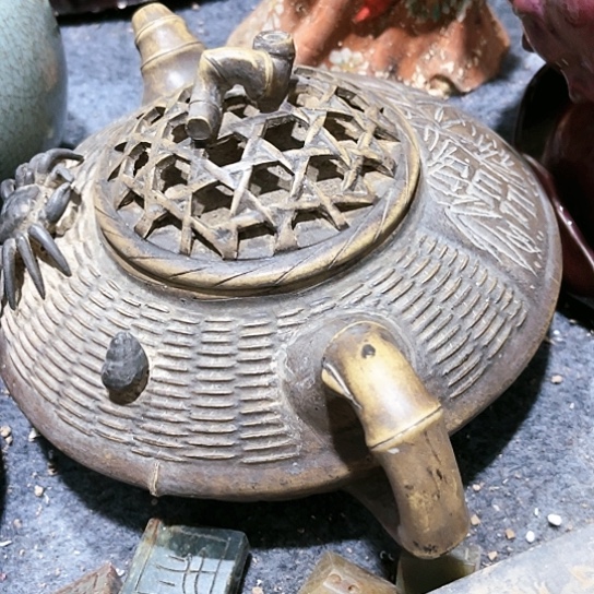 瓦当摆件摆件茶桌茶台陶瓷阳***@