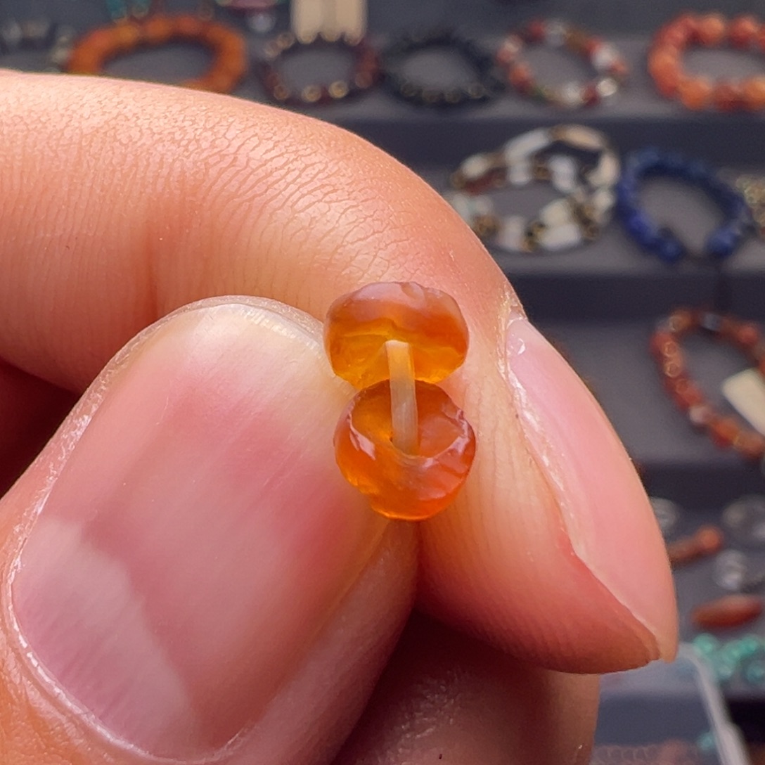 玛瑙/玉髓合金玛瑙对珠