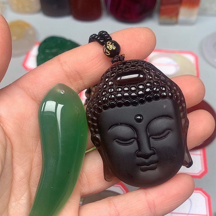 笑***生玛瑙/玉髓未镶嵌颈饰