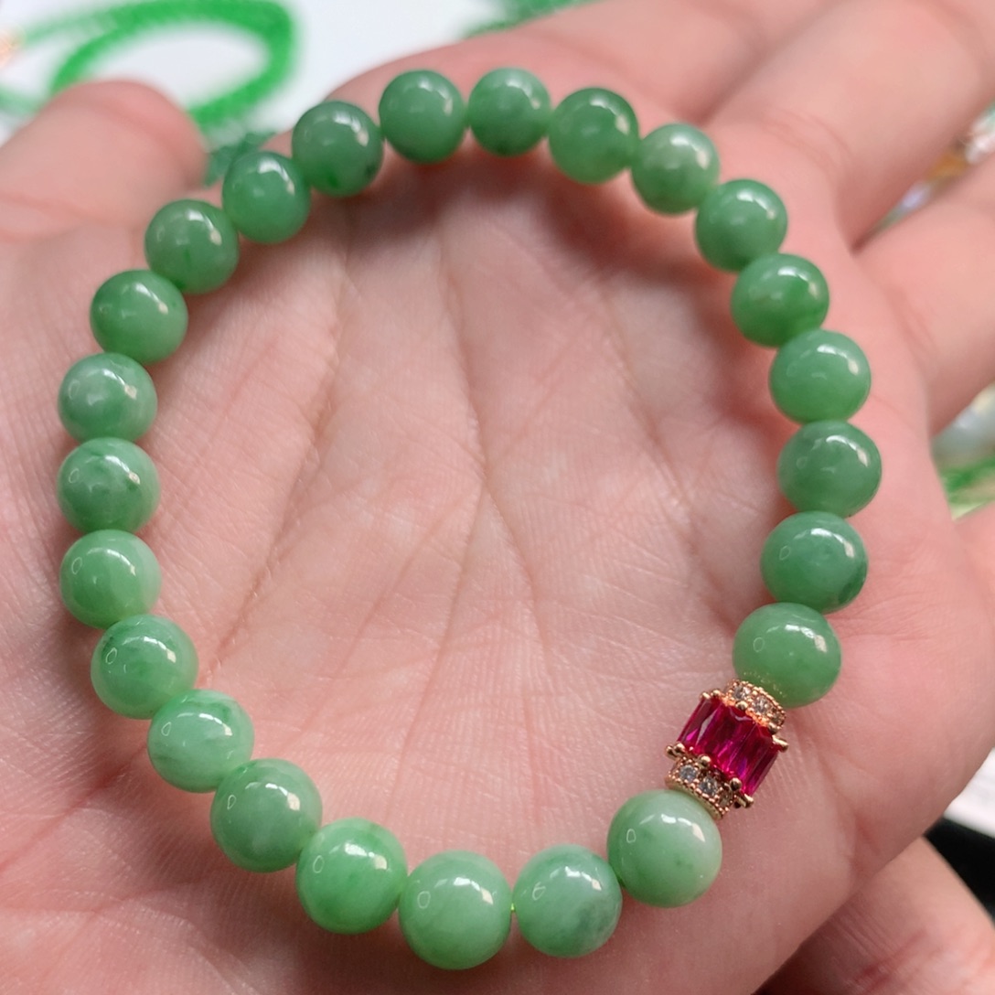 翡翠未镶嵌手链翡翠