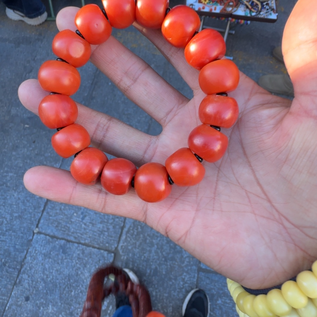 安***琪南红玛瑙未镶嵌手链