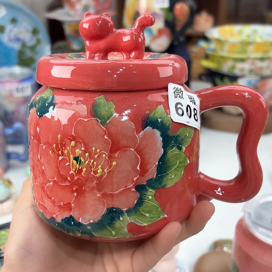 粉****景德镇手绘高温釉下彩陶瓷茶具