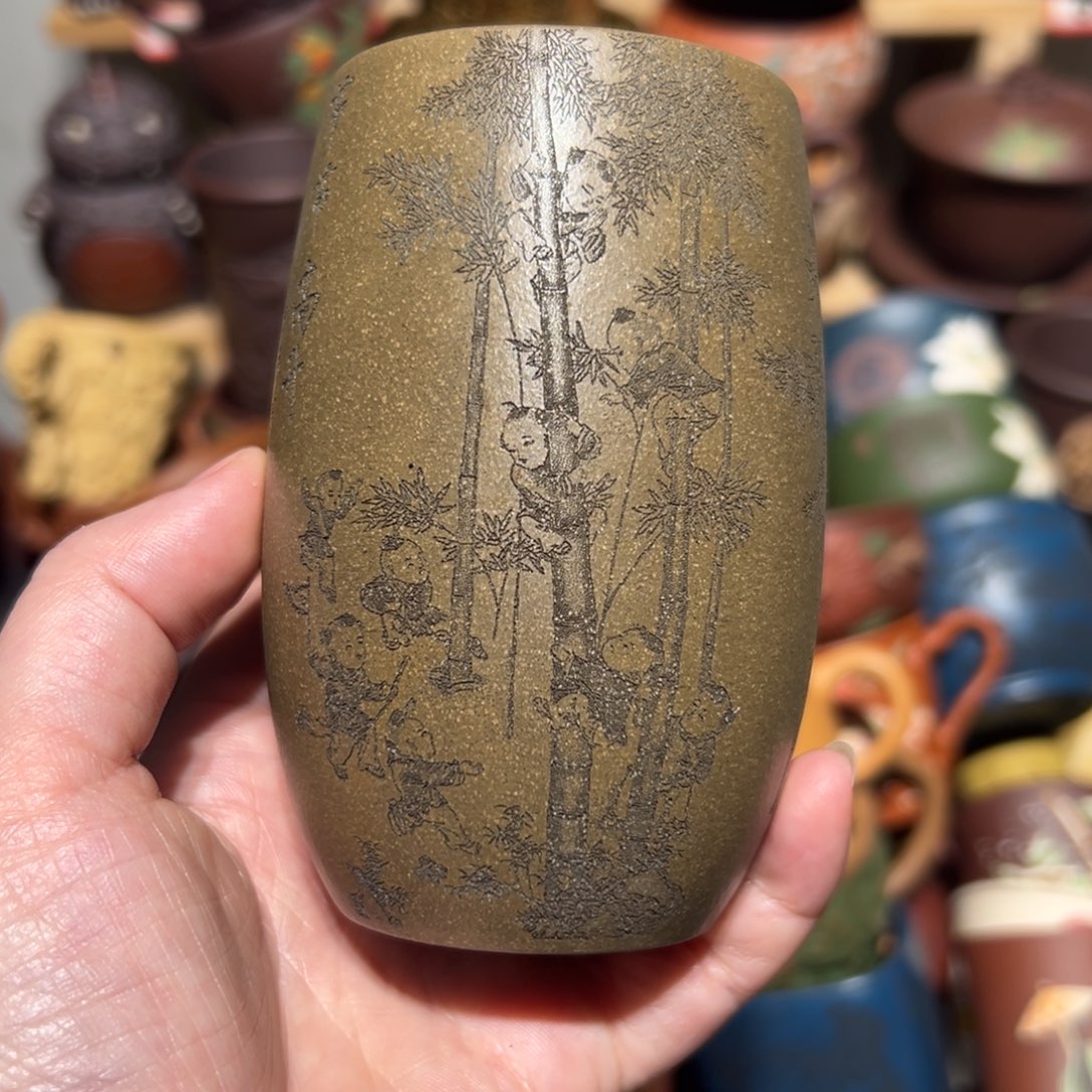 紫砂茶杯宜兴紫砂主人杯