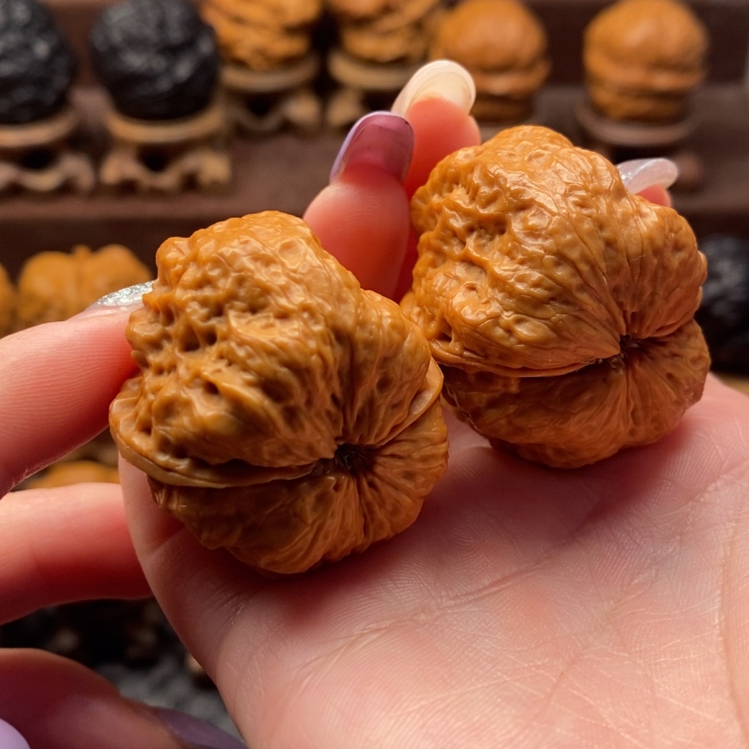 文玩核桃把件37龙脊金蟾王