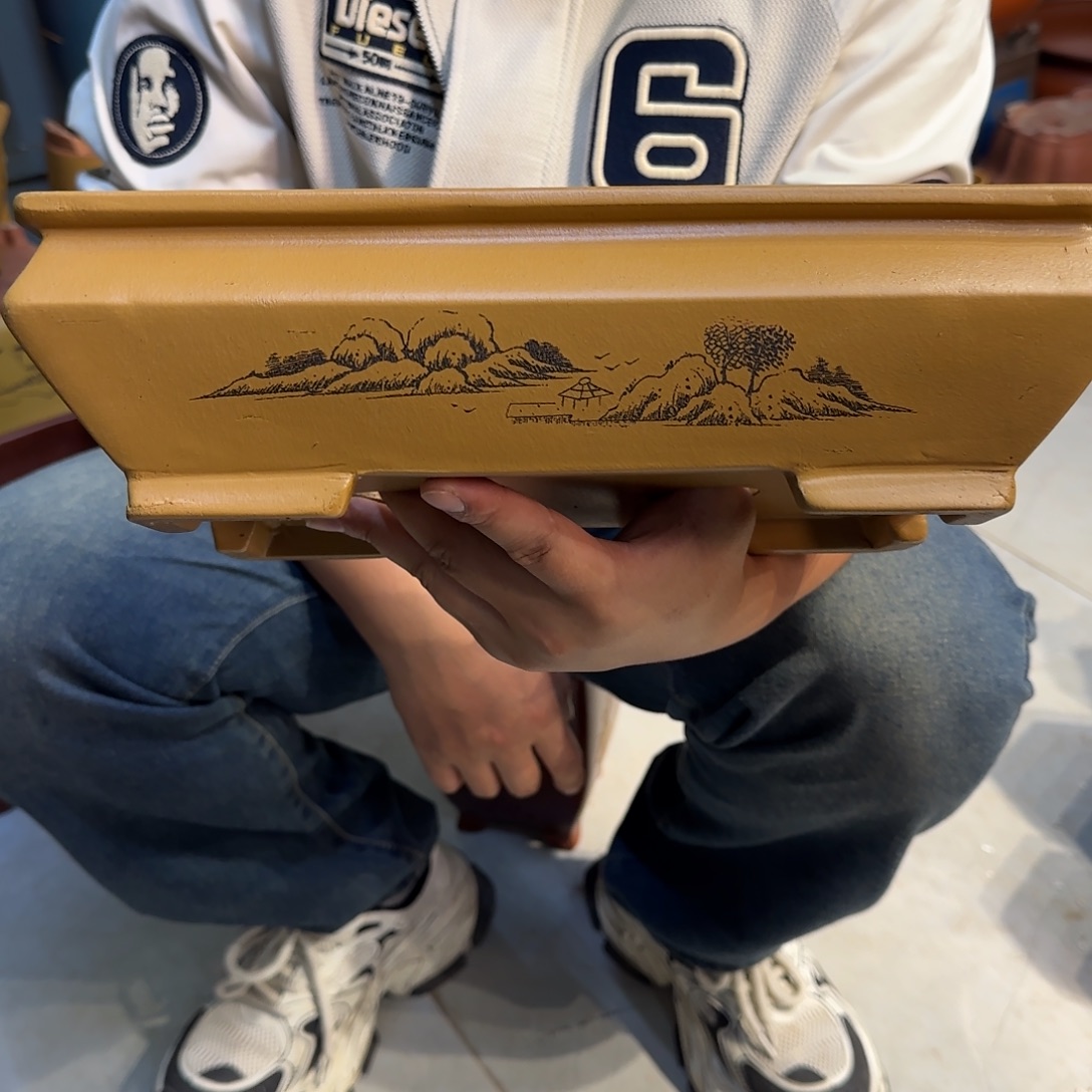 紫砂花盆口径31.21.11口径