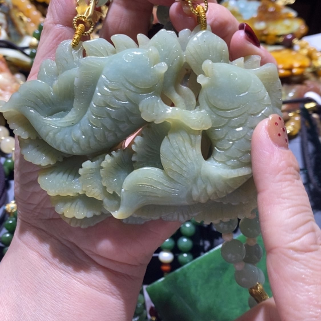 【闪购商品】岫玉毛衣链未镶嵌