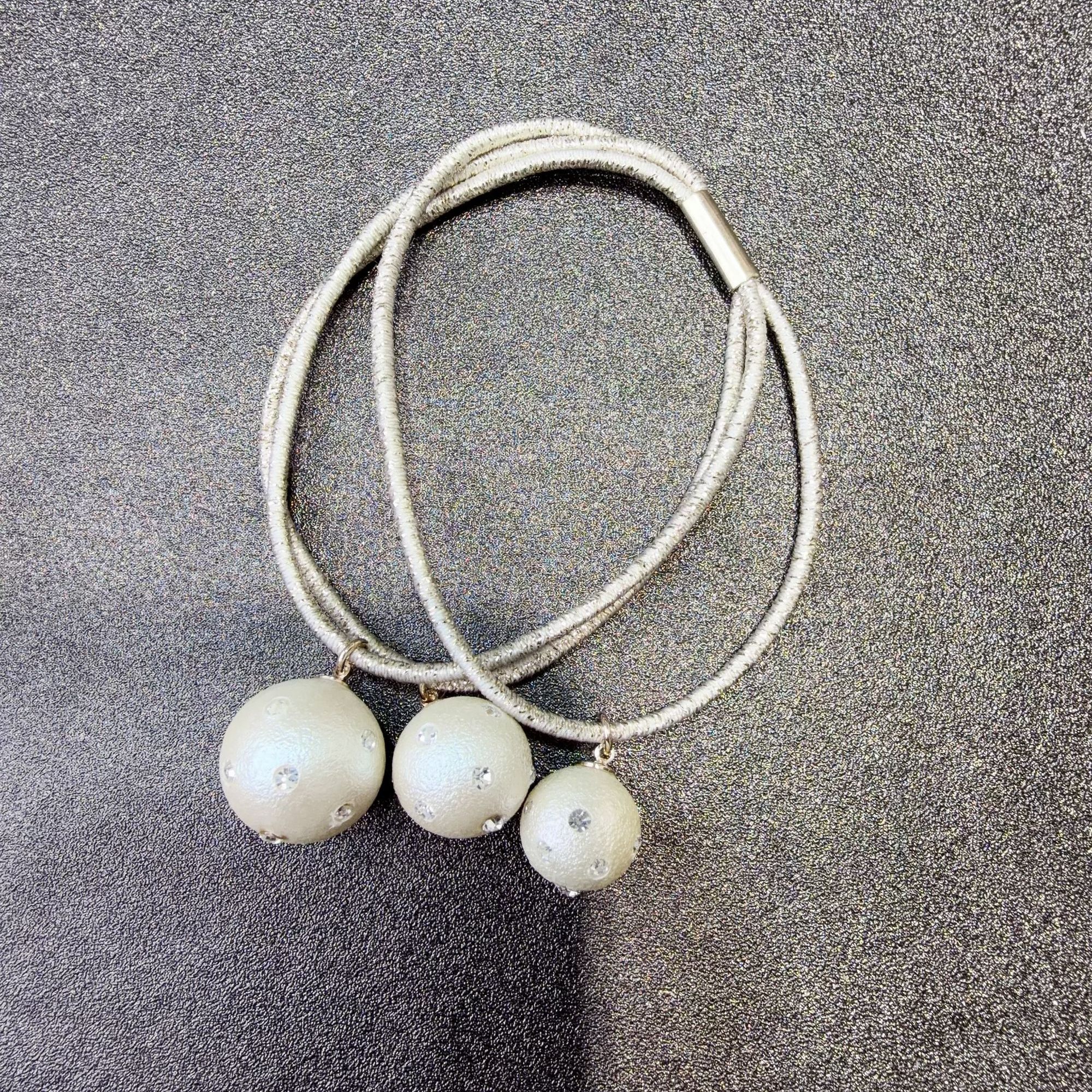 韩国时尚三球闪闪发绳A94