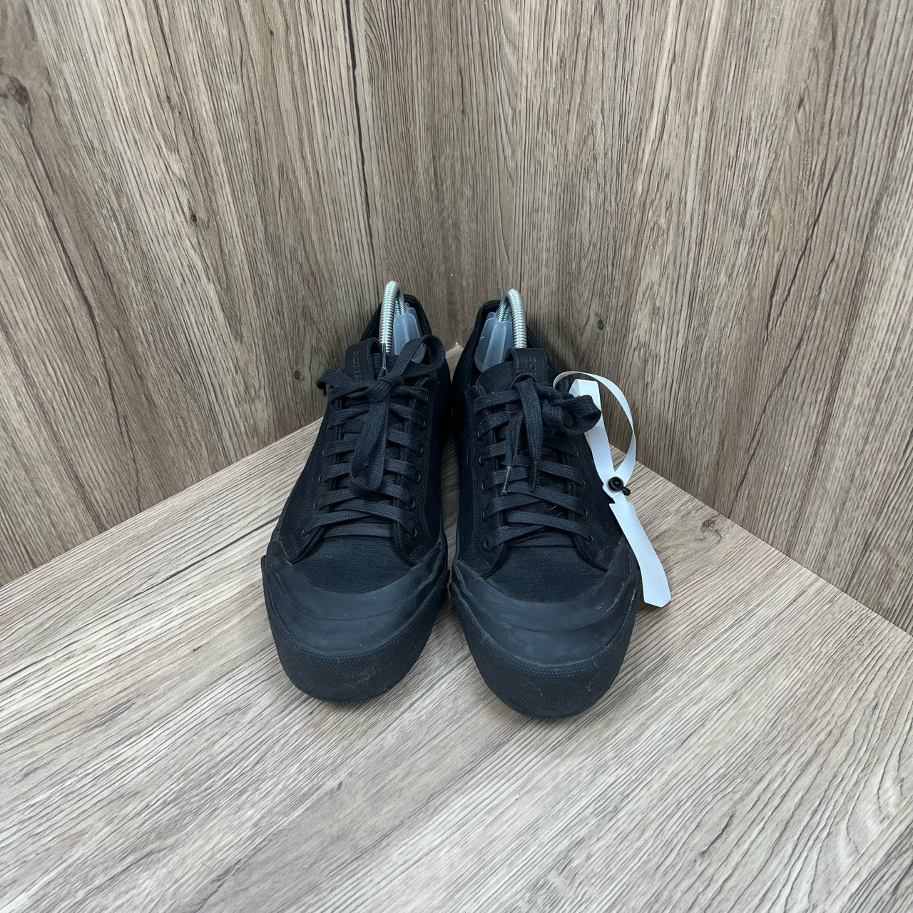 95新 BOTTEGA VENETA/葆蝶家 黑色帆布板鞋 40码/95新/无配件