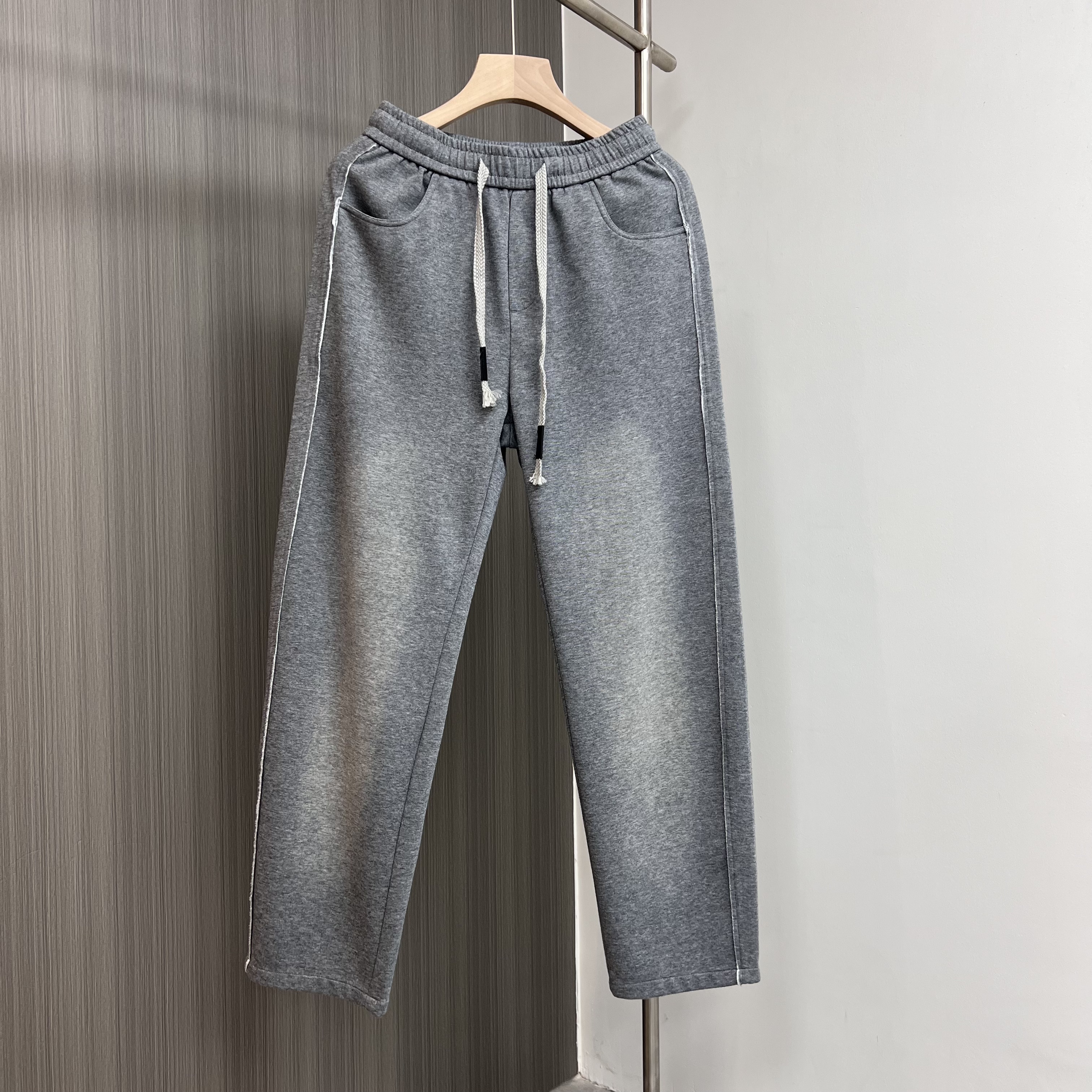 男士春夏新款休闲裤长裤水洗百搭宽松直筒运动潮流休闲裤1203