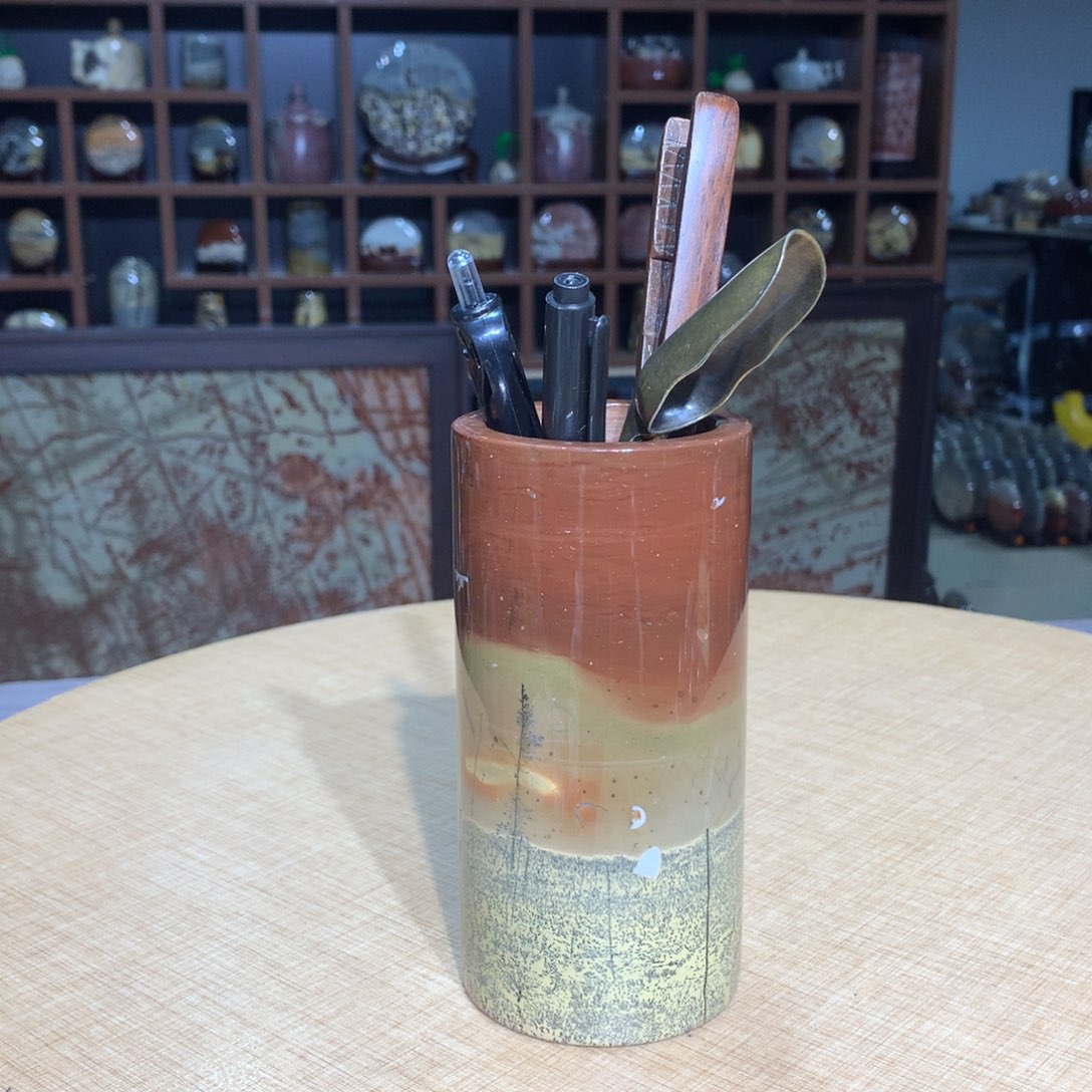 紫砂，广西国画石摆件，收藏观赏