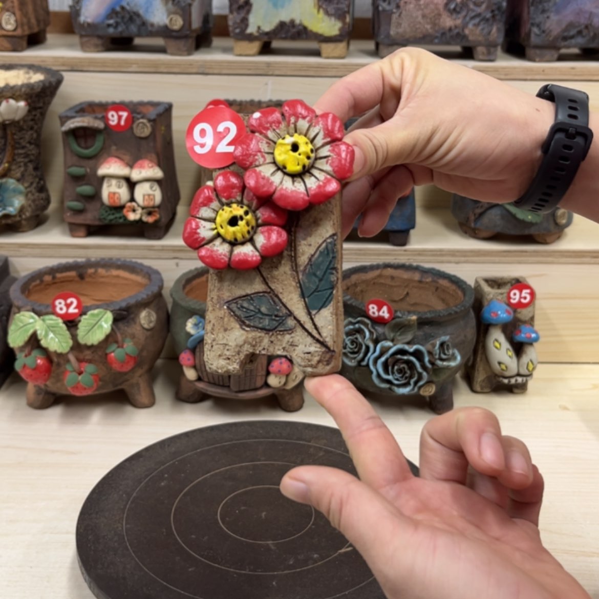 【闪购商品】紫砂花盆 92号内口4外高11