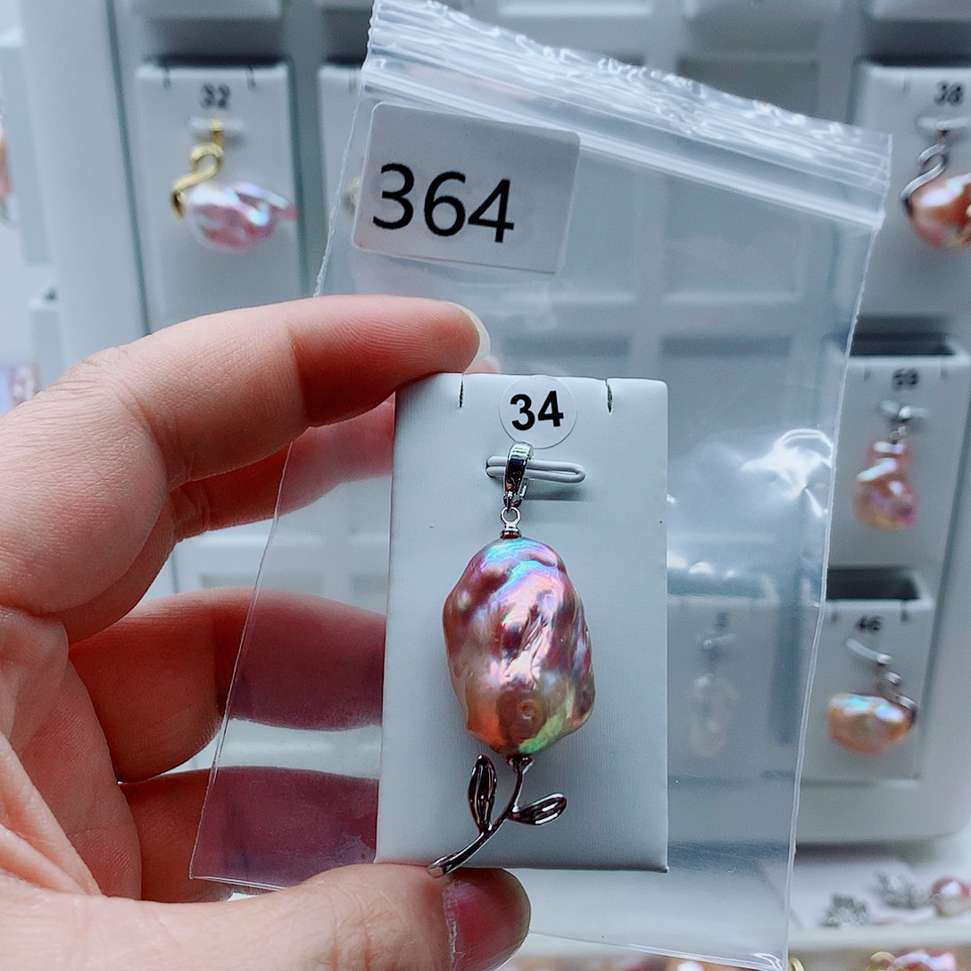 吊坠(不含链)淡水珍珠合金