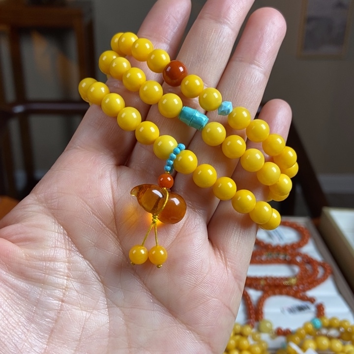 琥珀手链未镶嵌蜜蜡手串7