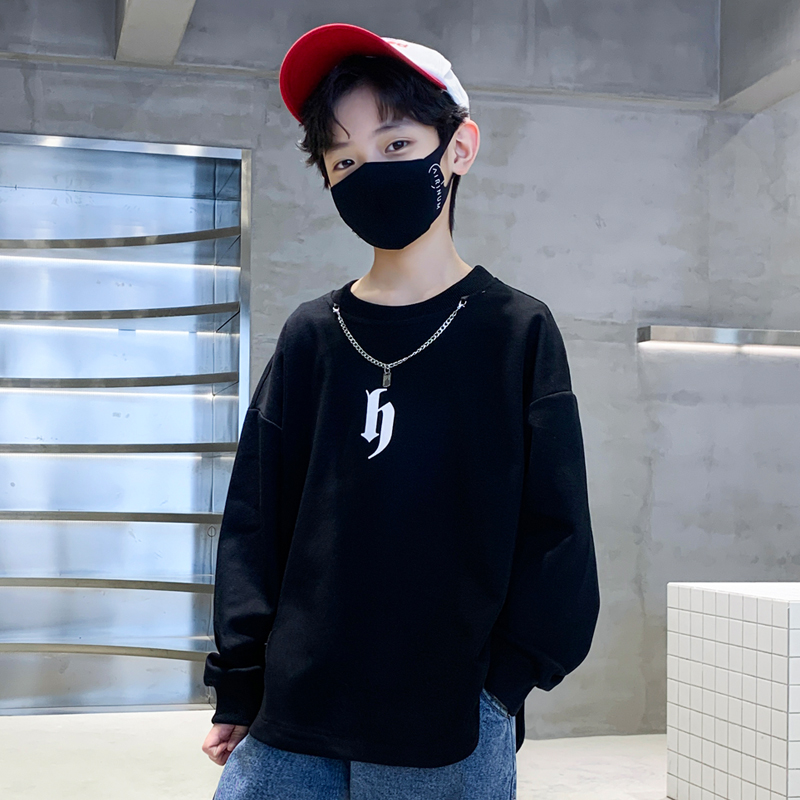 男童2025春秋新款儿童韩版上衣自制宝宝炸街中大童卫衣