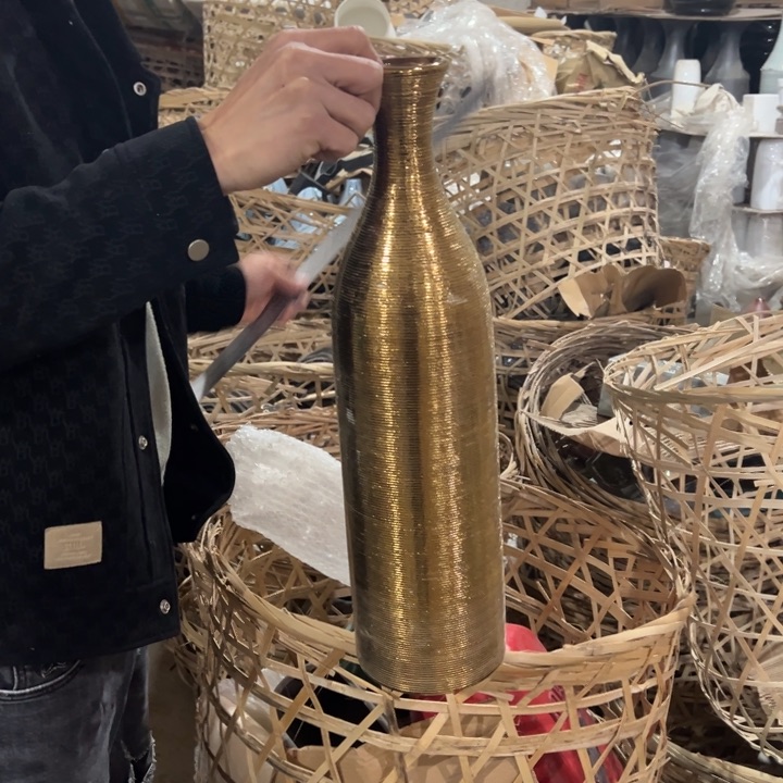 摆件高度48厘米口径5厘米微瑕捡漏