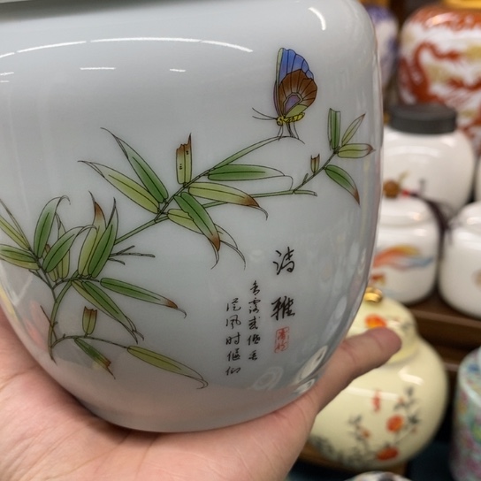 瓷片陶瓷茶叶罐密封罐