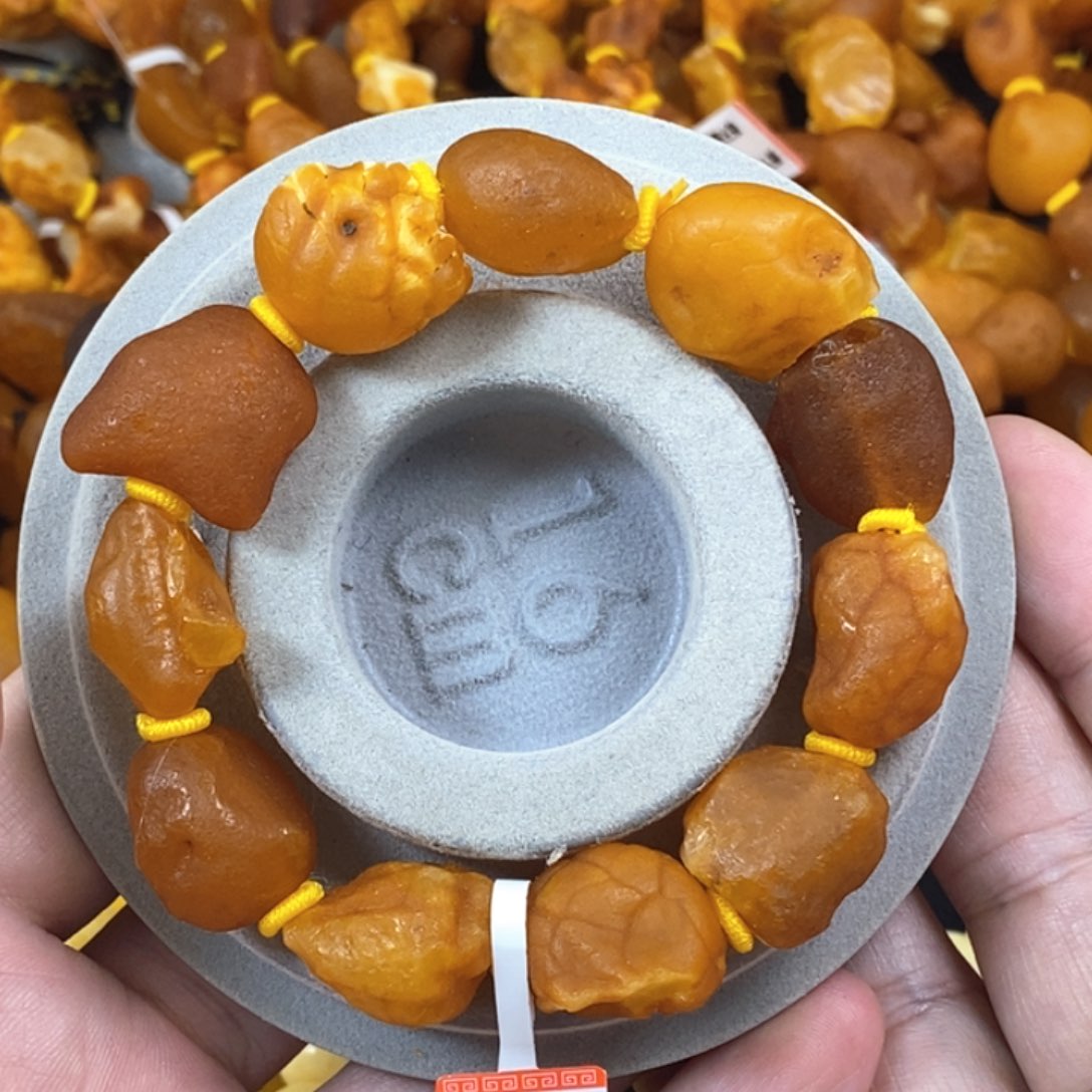 琥珀珠宝奇石未镶嵌天然的海漂籽