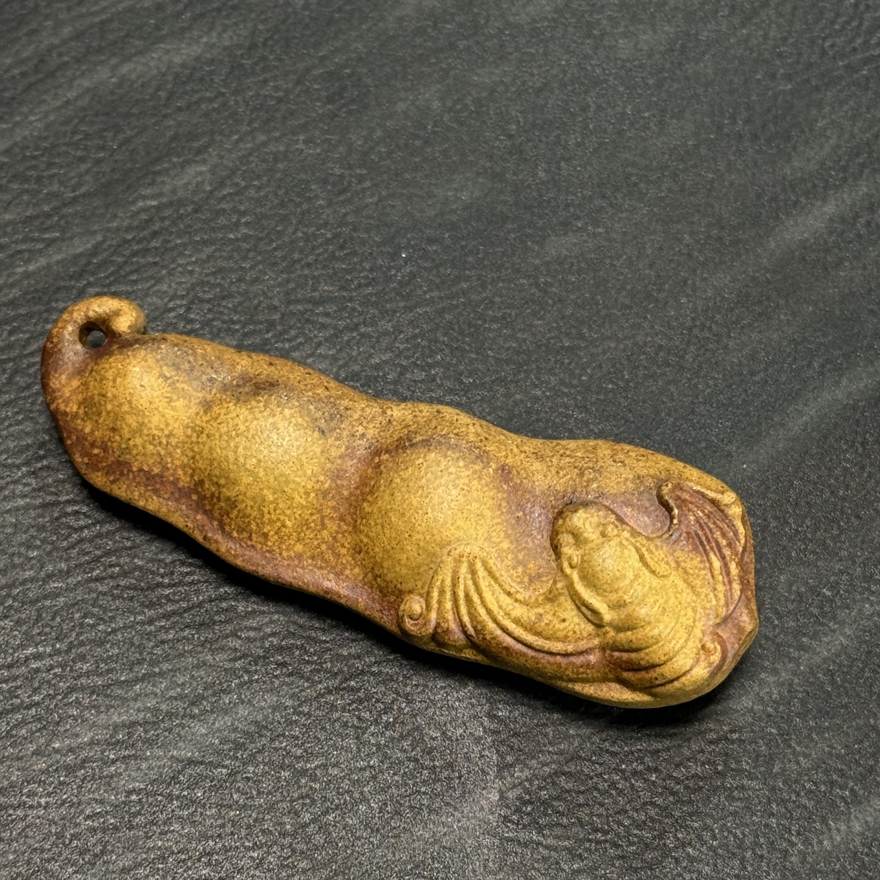 松泉茶器 |《柴烧平安豆》pls034 茶宠