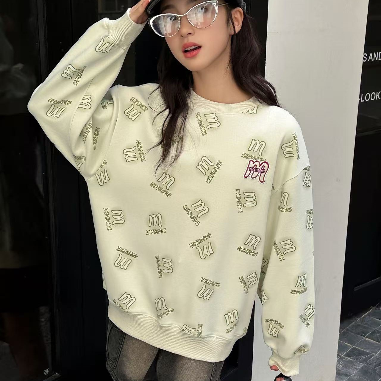 女大童卫衣女童m满印款