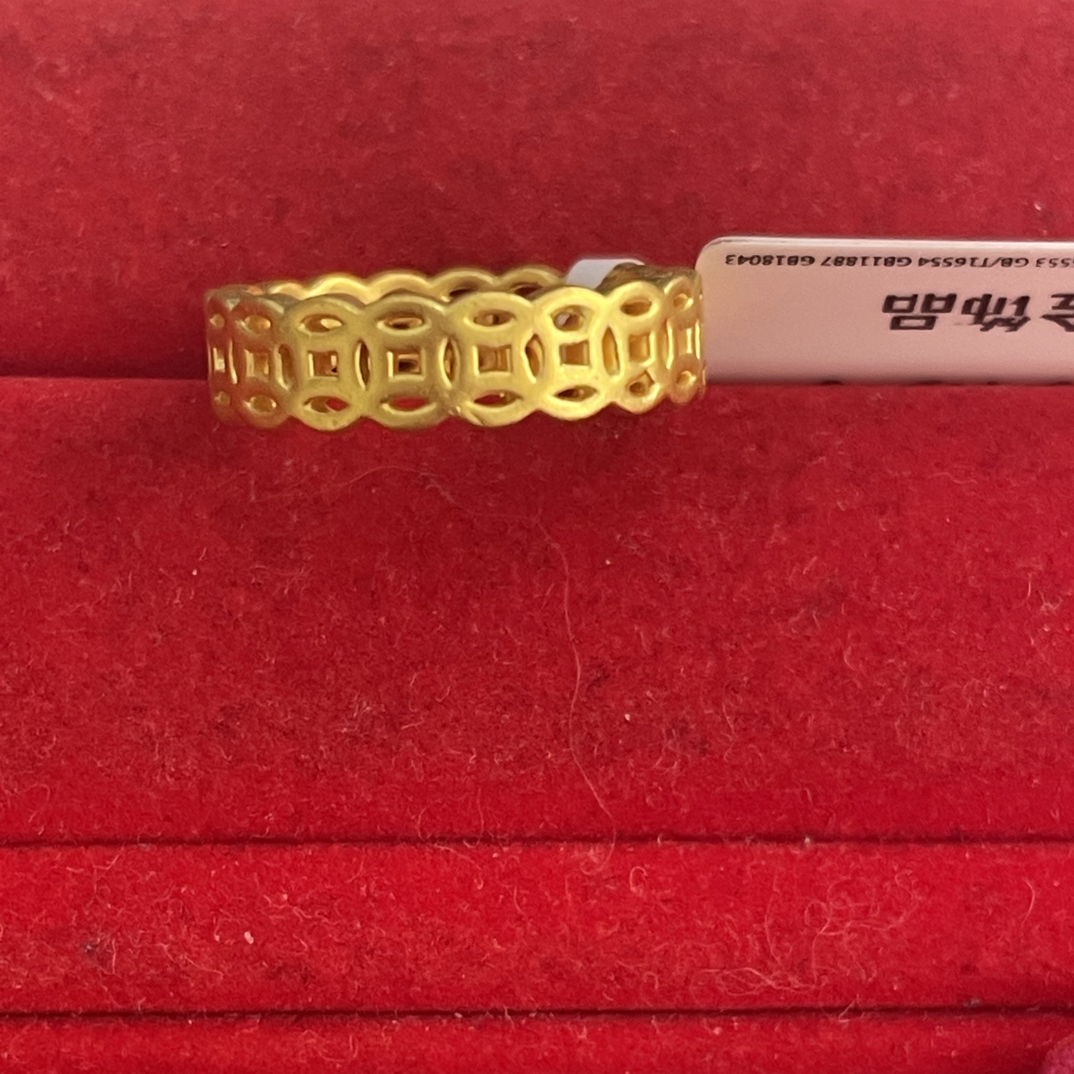 【思思专享】足金999 钱多多 GP 0.93 12#纳金添福