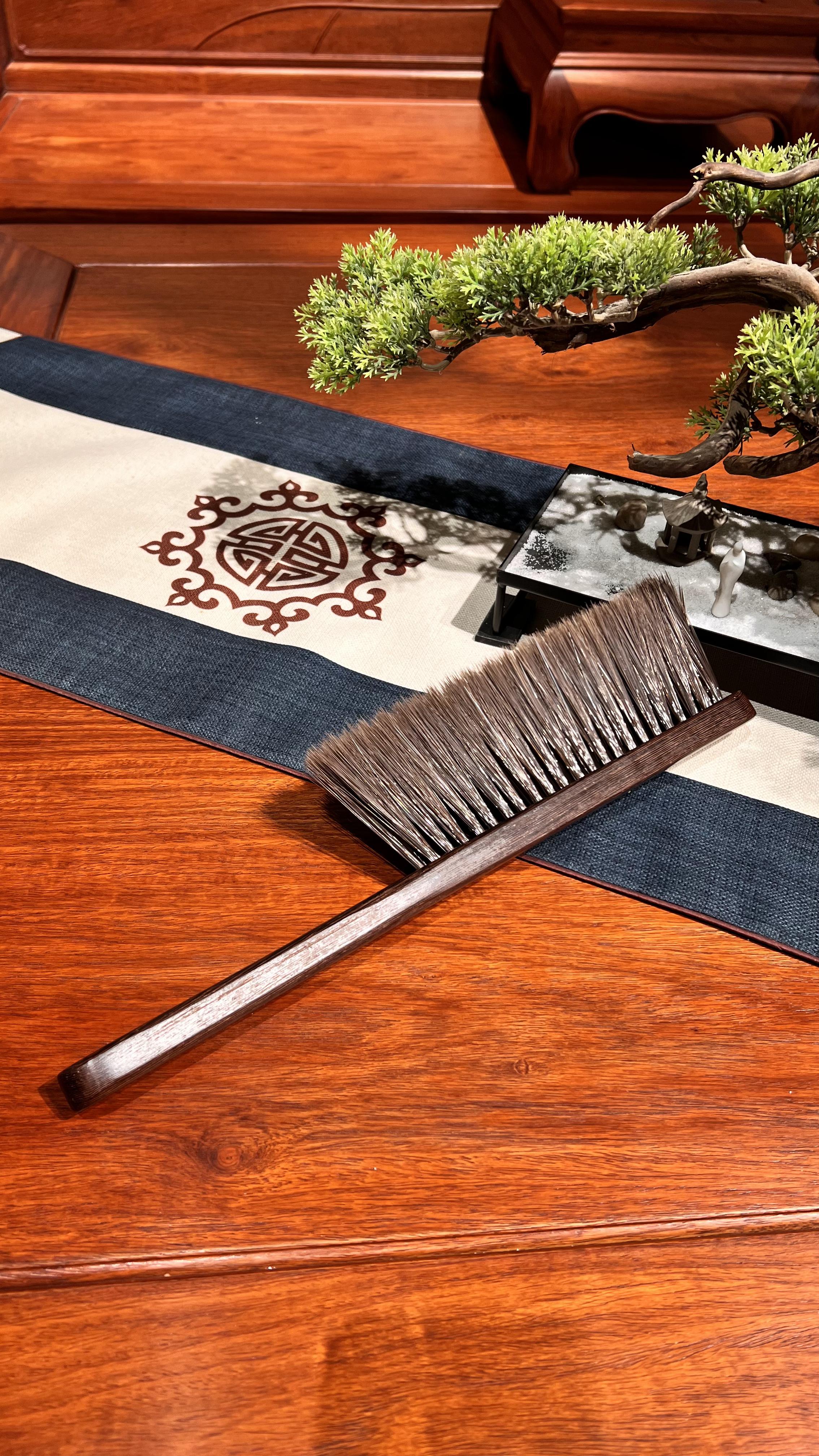 【福利品】鸡翅木毛刷家用酒店清洁工具百搭好用简约刷灰尘长柄无漆