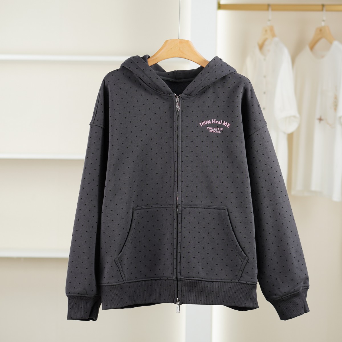 麦迪尚品【文M】511051040 宽松休闲连帽外套秋季专柜折扣女装