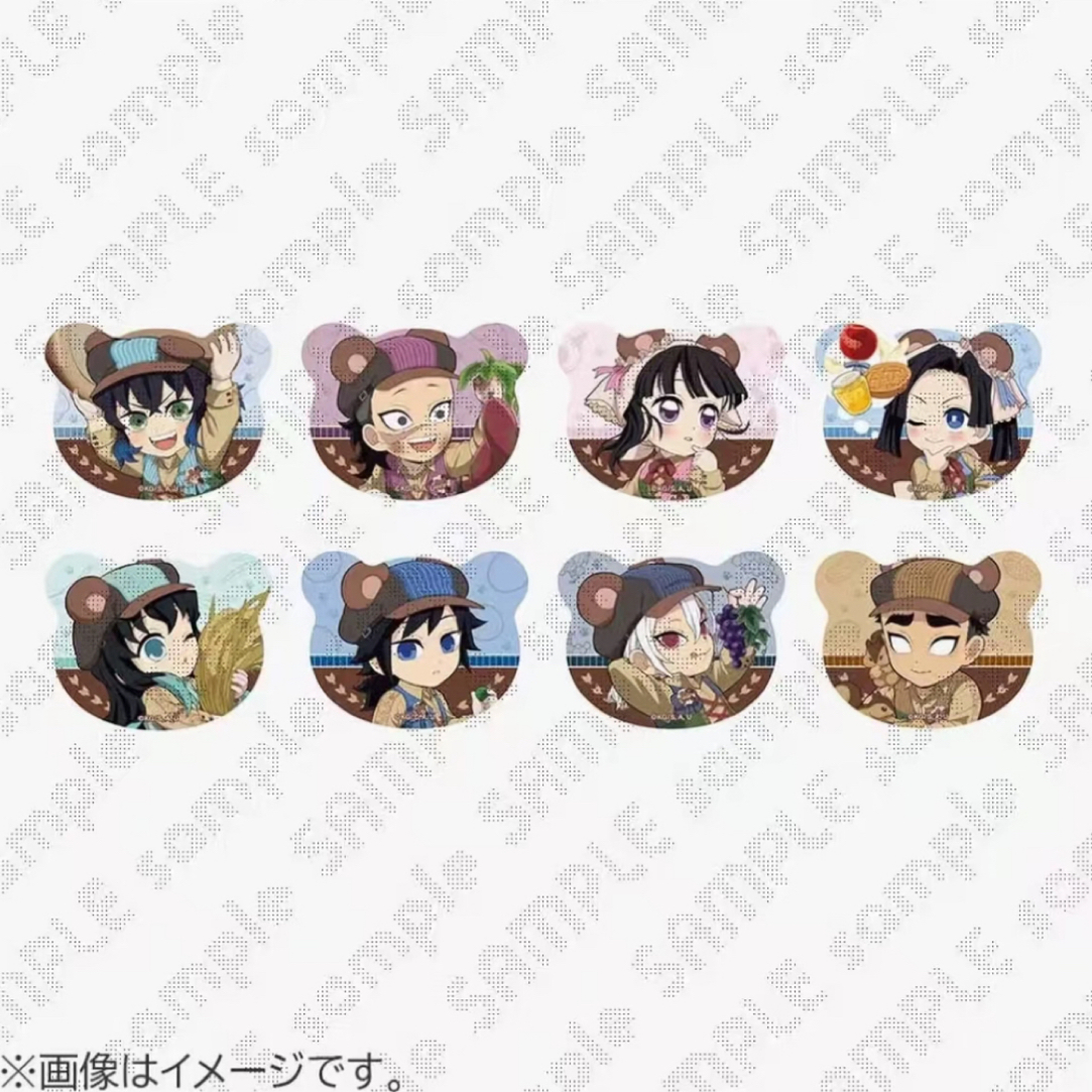 【鬼灭之刃】秋收获季熊耳吧唧徽章 盲盒 未成年禁止下单