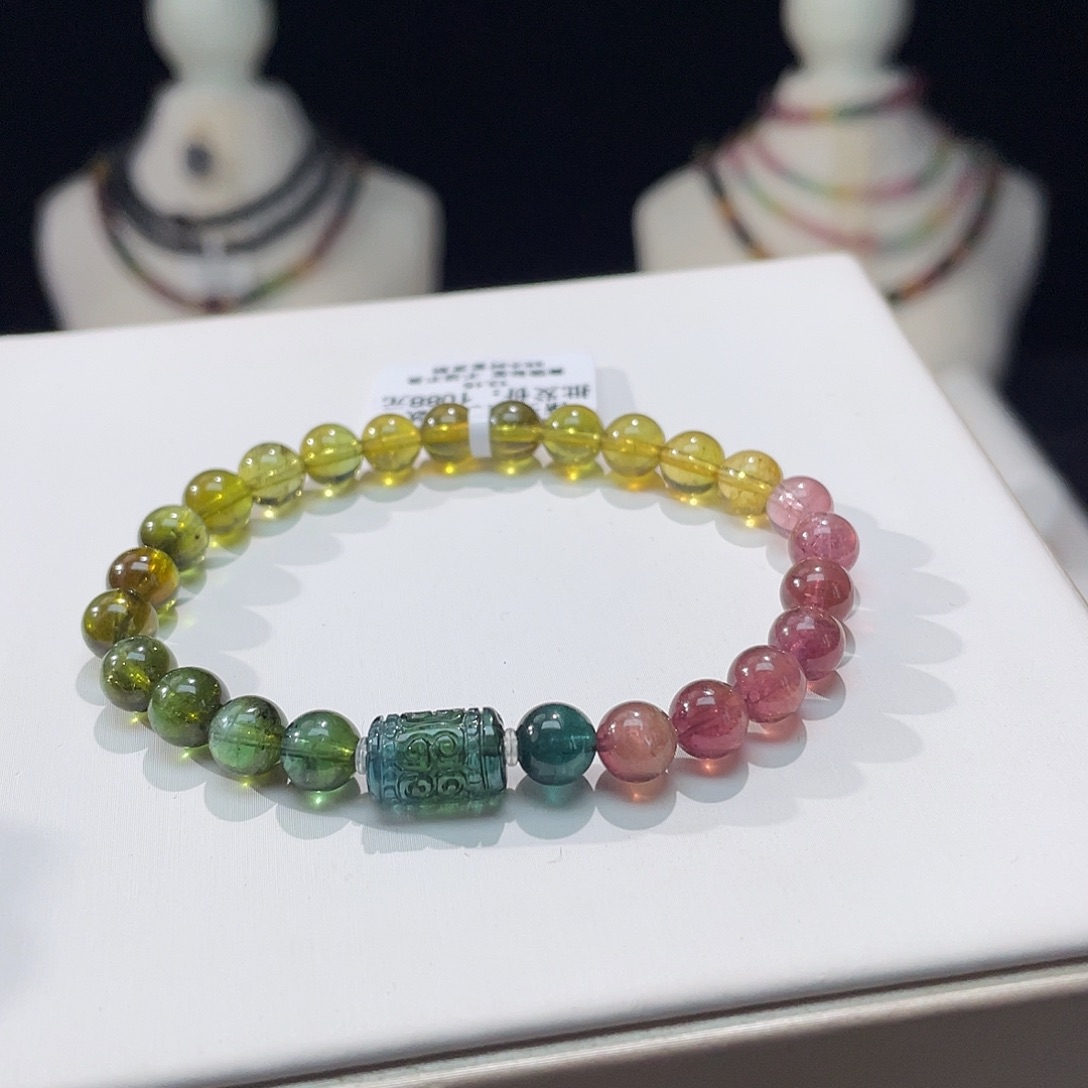 碧玺手串未镶嵌6.8mm±