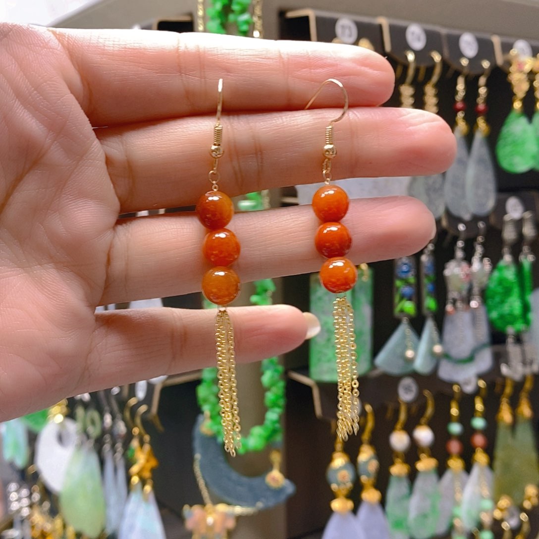 未镶嵌翡翠耳饰翡翠