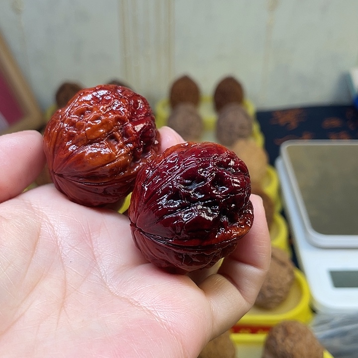 把件文玩核桃6、七彩大理蛤蟆头38