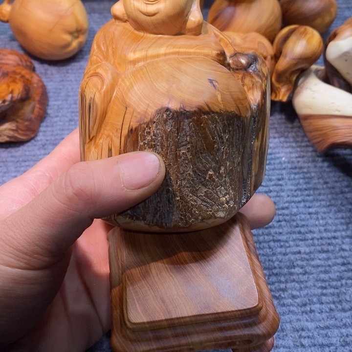 柏木（崖柏）强**志陈化老料把件手串 